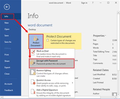 lock word document with editable fields