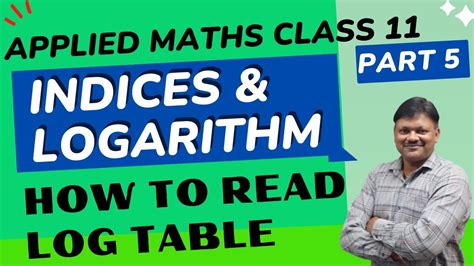 log questions class 11 applied maths