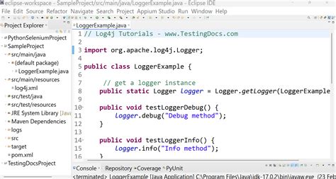 log4j configuration xml file example