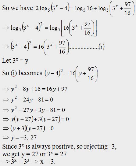 logarithm problems with solutions pdf class 11
