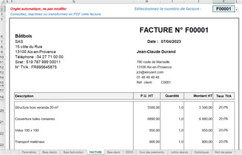 logiciel devis facture gratuit excel