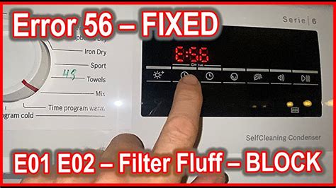 logik washing machine error code e30