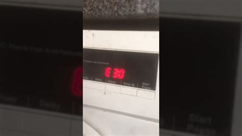 logik washing machine error e30