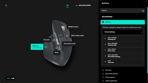 logitech mx master 3 mouse settings