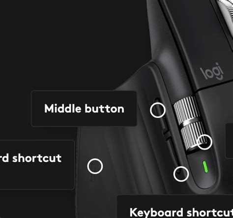 logitech mx master middle button not working