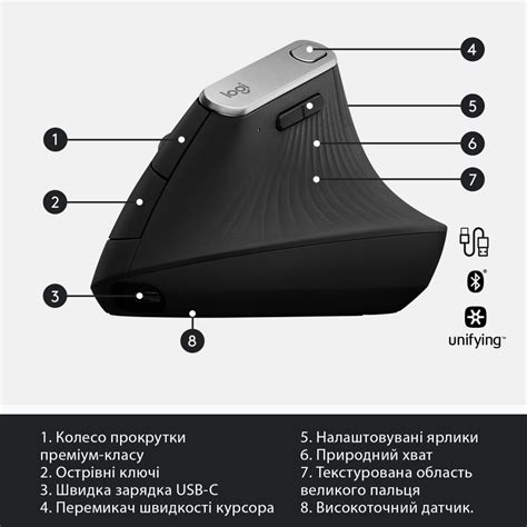 logitech mx vertical button mapping