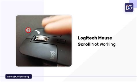 logitech mx vertical mouse scroll not working