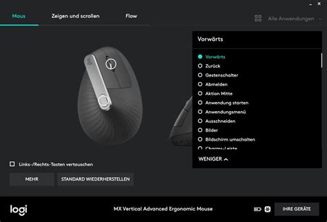 logitech mx vertical options download