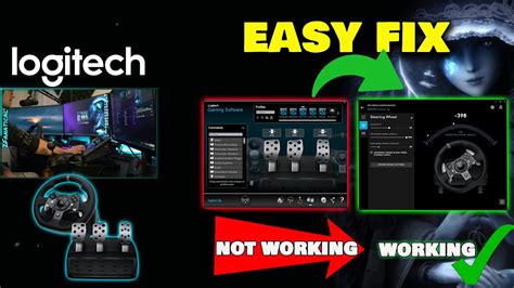 logitech steering wheel not working pc
