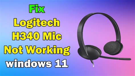 logitech usb headset h340 not working windows 10
