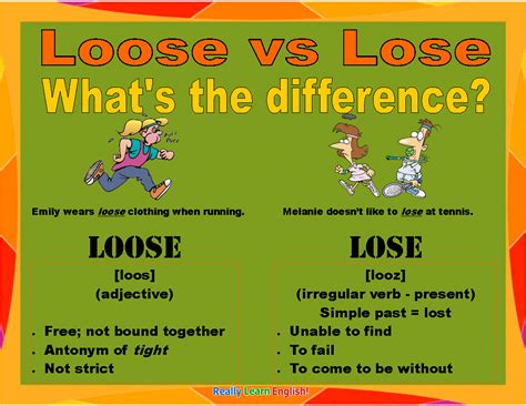 lose meaning in english with example