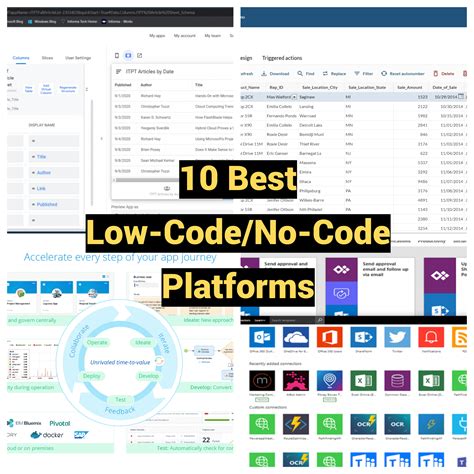 low code no code platforms free