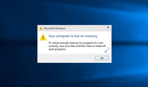 low memory problem windows 10