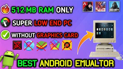 lowest android emulator for pc
