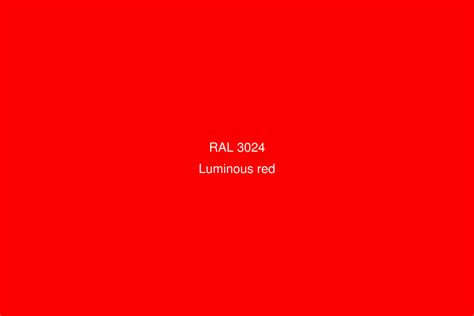 luminous red colour code