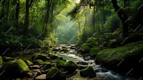 Lush forest biodiversity