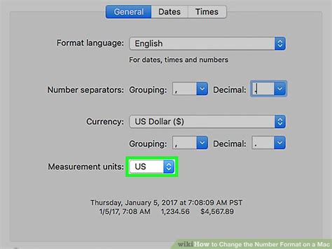 mac numbers change number format