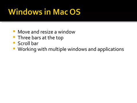 mac os basics for windows users