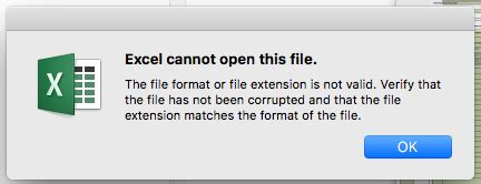 macbook cannot open excel file