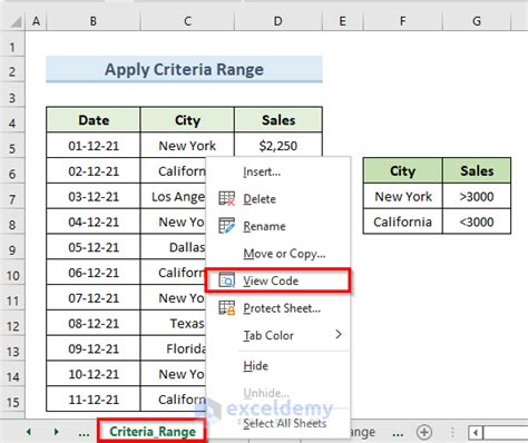 macro to filter multiple criteria in excel