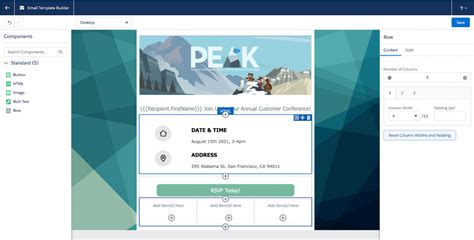made in email template builder salesforce