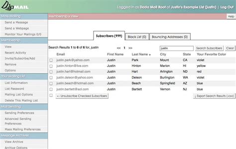 mailing list software linux