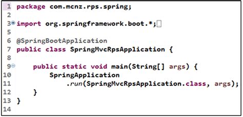main code in java