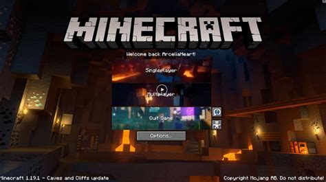 main menu example mod