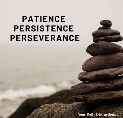 Maintaining Patience and Persistence