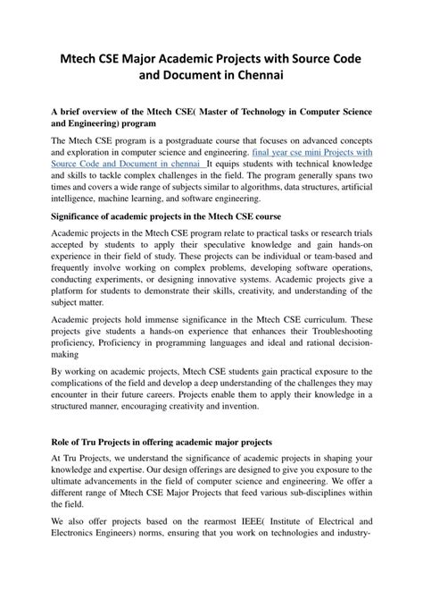 major project titles for cse with source code