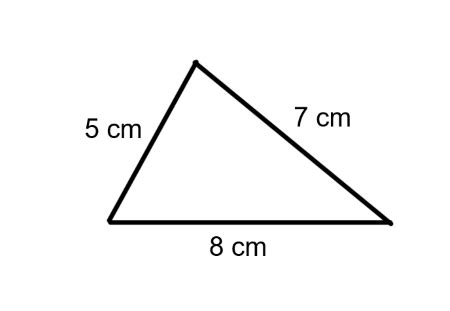 make a triangle with lengths