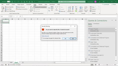 make a trusted document excel