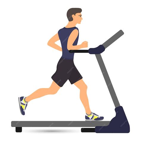 man on treadmill illustration