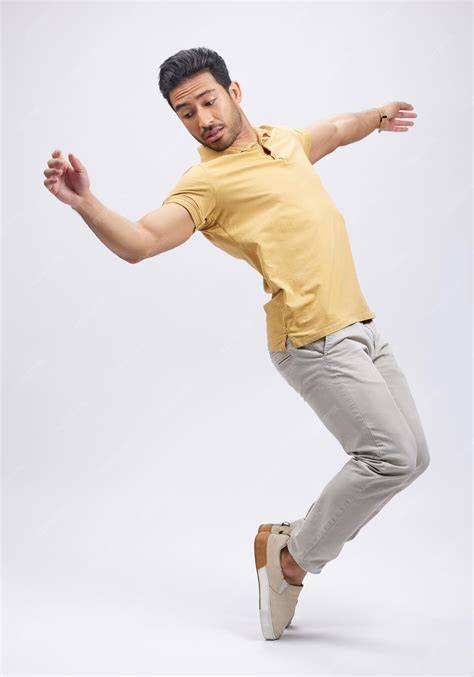 man performing action