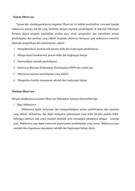 manfaat observasi pendidikan