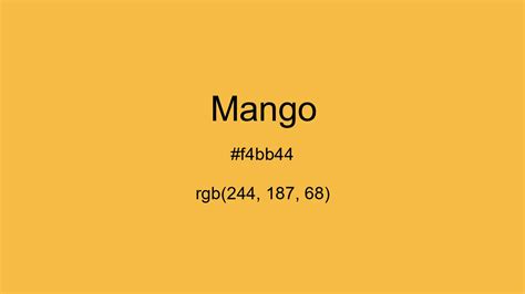 mango yellow color rgb code