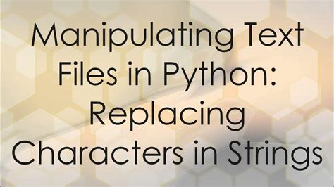 manipulating text files in python