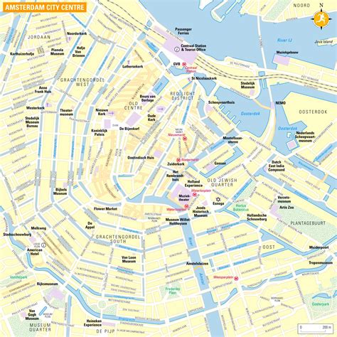map amsterdam city centre