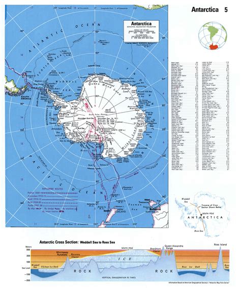 map antarctic