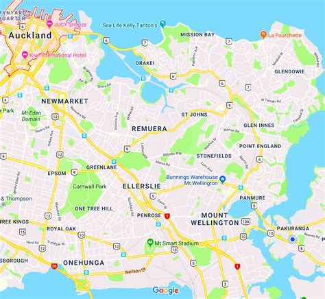 map auckland suburbs