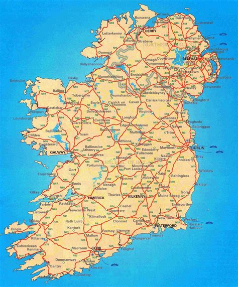 map directions in ireland
