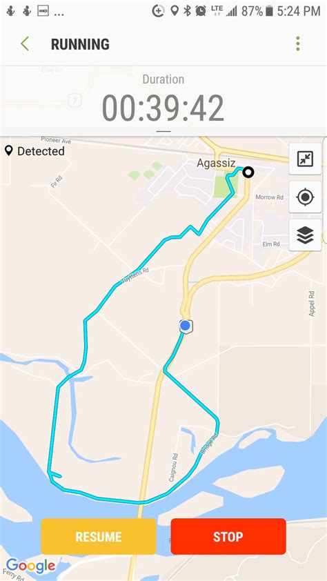 map distance running