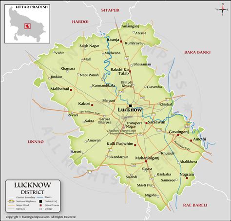map in lucknow