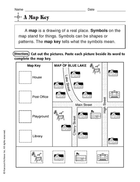 map key worksheet