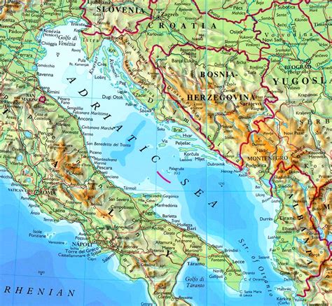 map of adriatic