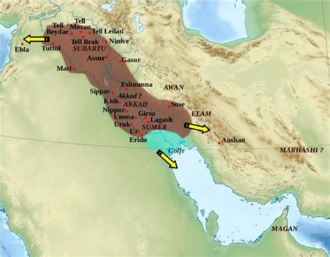 map of akkadian