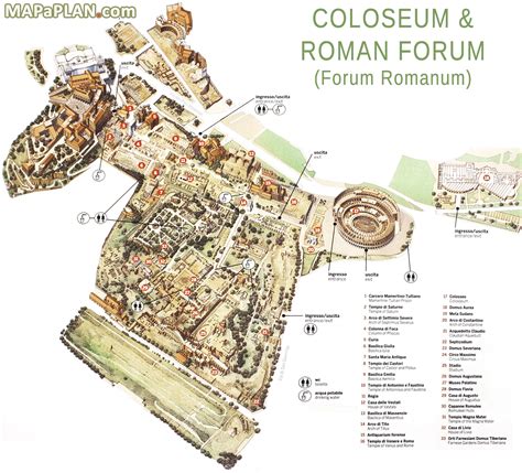 map of ancient roman forum