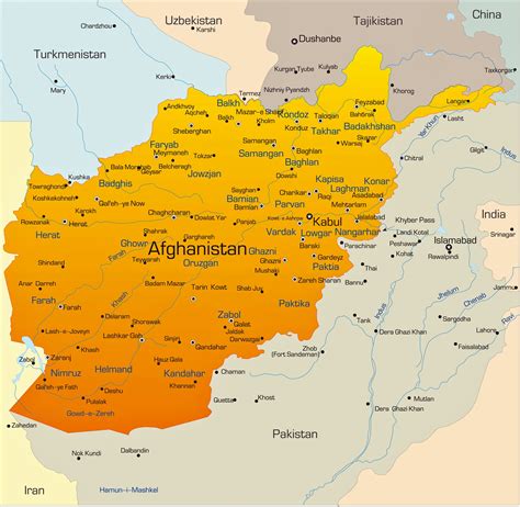 map of aphganistan