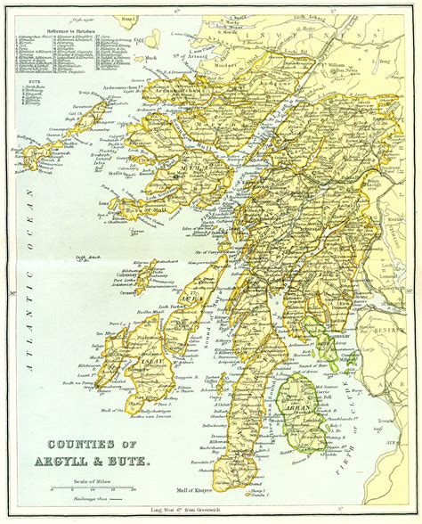 map of argyll bute