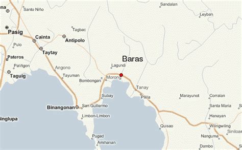 map of baras